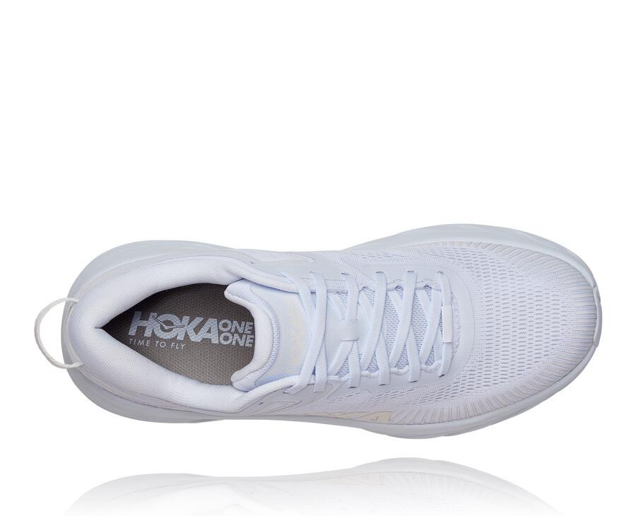 Hoka One One Koşu Ayakkabısı Erkek Beyaz - Bondi 7 - NH4720813